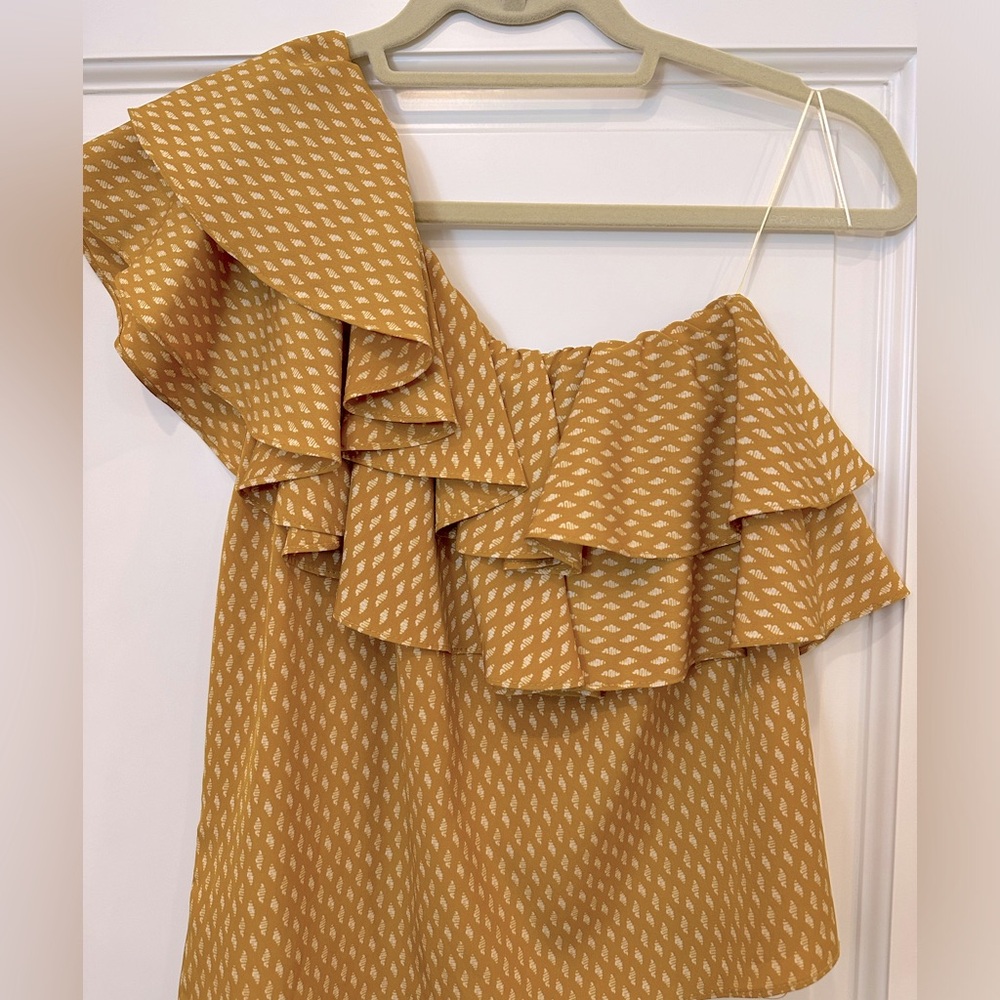 Misa LA ruffled one shoulder top - Picture 4 of 9